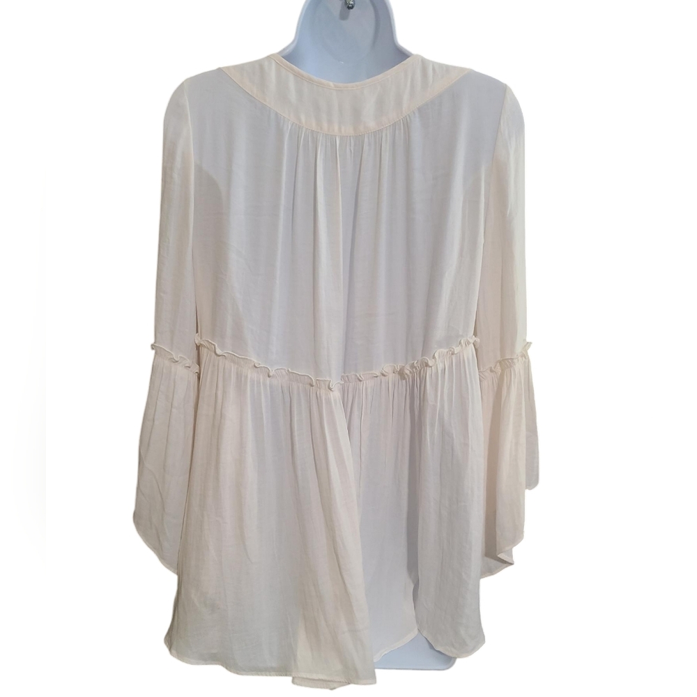 FREE PEOPLE bell sleeve blouse M - Picture 3 of 9